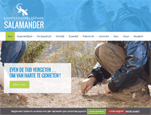 Tablet Screenshot of campingsalamander.be